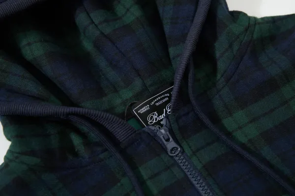 Burberry Tartan Check Hoodie Navy Green - 46