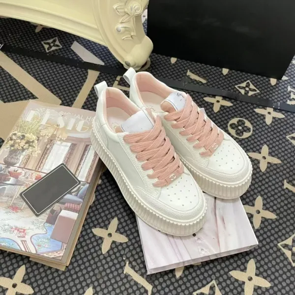 Saint Tears Perforated Leather Sneakers White - 20