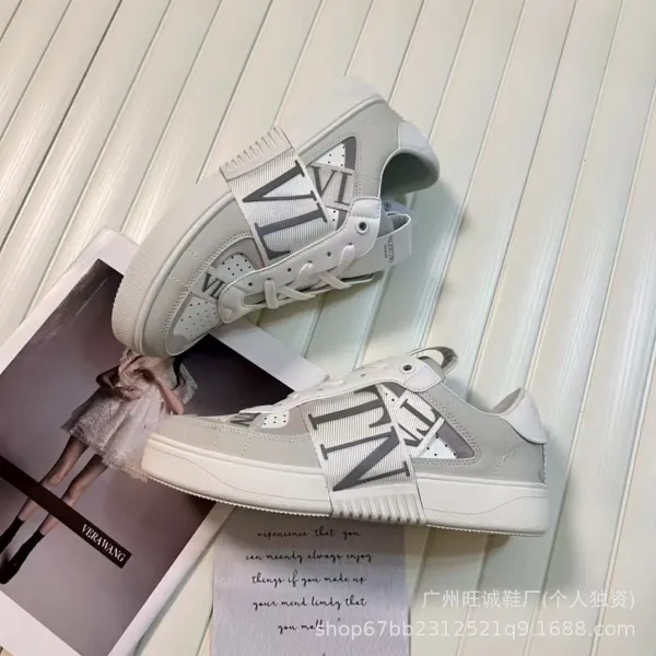 Dior B23 Low-Top Perforated White Gray Sneakers - 10