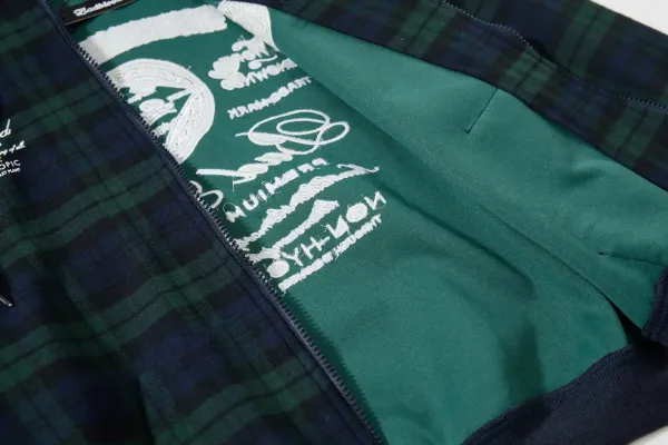 Burberry Tartan Check Hoodie Navy Green - 50