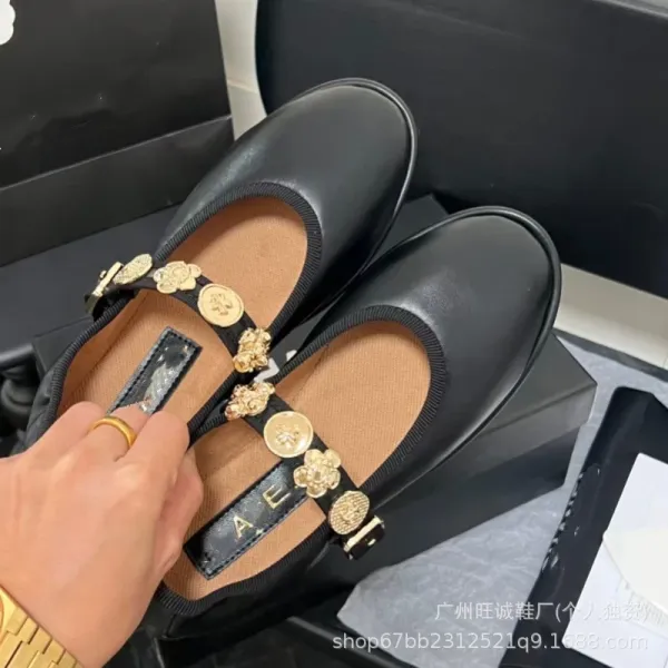 Versace Medusa Mary Jane White Leather Flats - 7