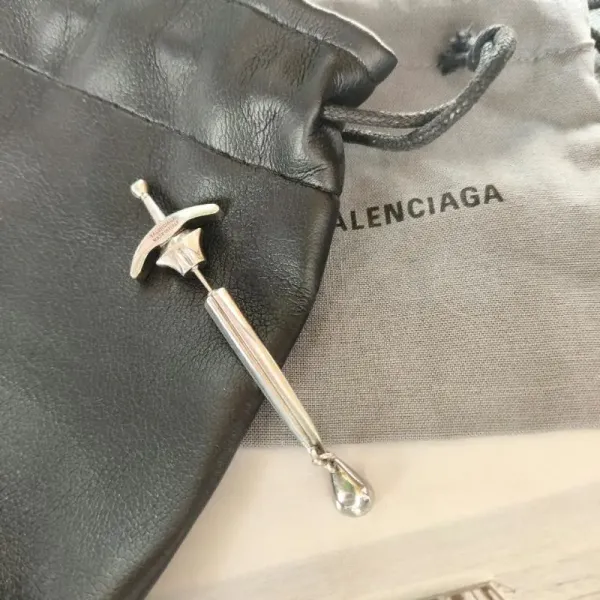 Balenciaga Sword Brooch Red Crystal - 2