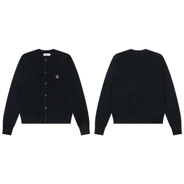 Maison Kitsuné Fox Embroidered Turtleneck Sweater Gray - 11