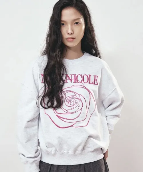 NickNicole Rose Graphic Hoodie White - 26