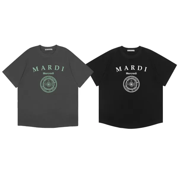 Mard Daisy Graphic Oversized T-Shirt Beige - 8