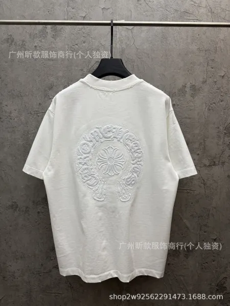 GRA 6603# Embroidered Cross T-Shirt Black - 7