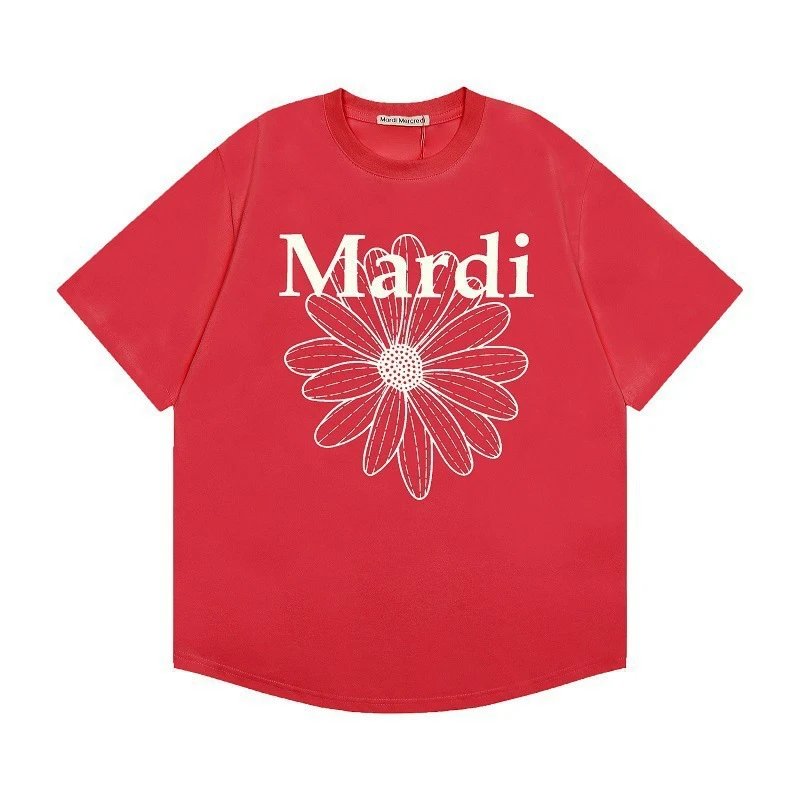 Maison Margiela Daisy Print Red T-Shirt