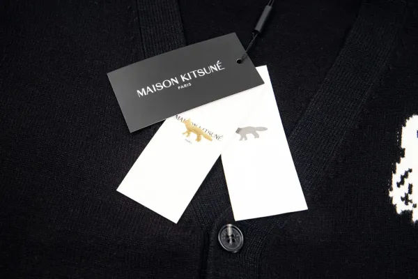 Maison Kitsuné Fox Embroidered Turtleneck Sweater Gray - 29