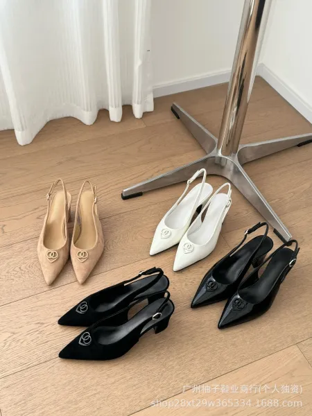 Gucci Horsebit Slingback Block Heel Beige Suede Heels - 4