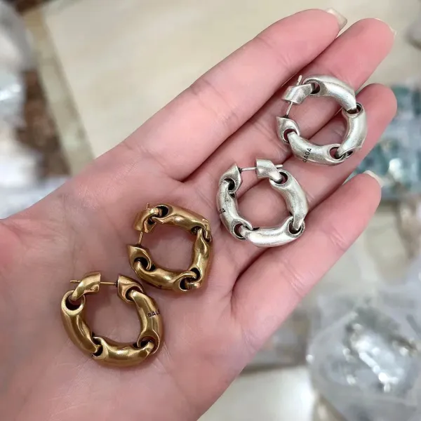 Gucci Link to Love Hoop Earrings Gold Jewelry - 5