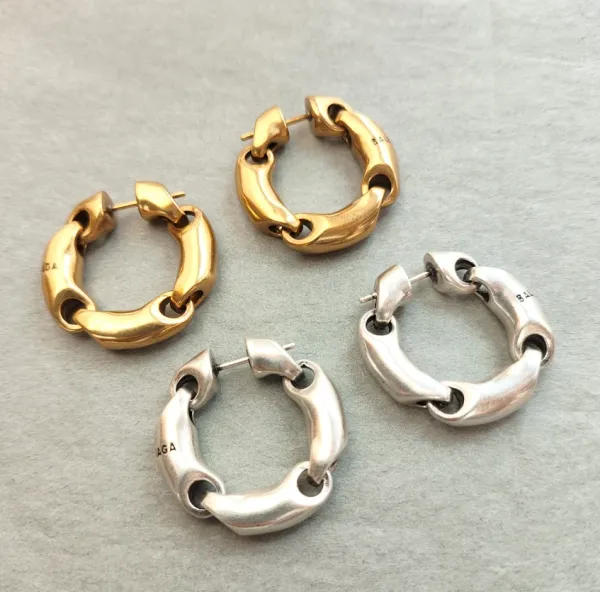 Gucci Link to Love Hoop Earrings Gold Jewelry - 7