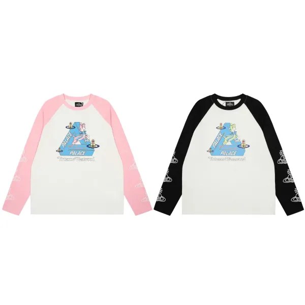 Palace x Vivienne Westwood Raglan Long-Sleeve T-Shirt White/Pink - 3