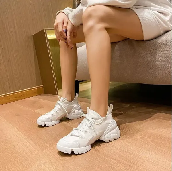 Dior B23 Low Beige Chunky Sneakers - 11