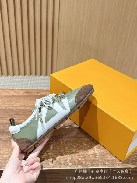 Off-White Diagonal Arrow Sneakers Blue and Lime Green Suede Casual Shoes - 17