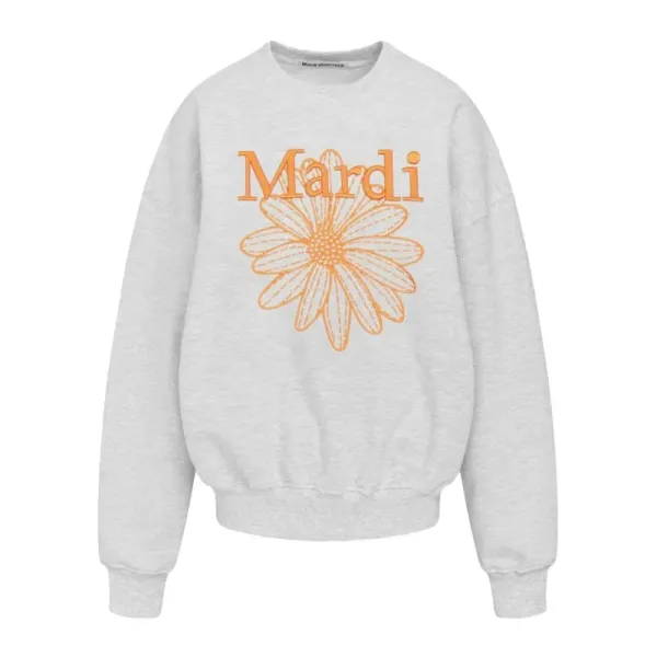 Mardi Daisy Pink Embroidered Graphic Hoodie - 12