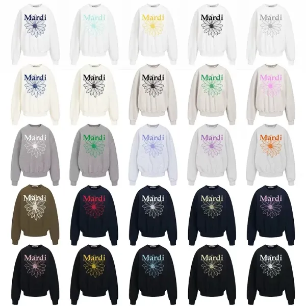 Maison Margiela Mardi Daisy Print White Hoodie - 2