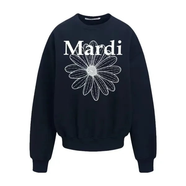 Maison Margiela Mardi Daisy Print White Hoodie - 5