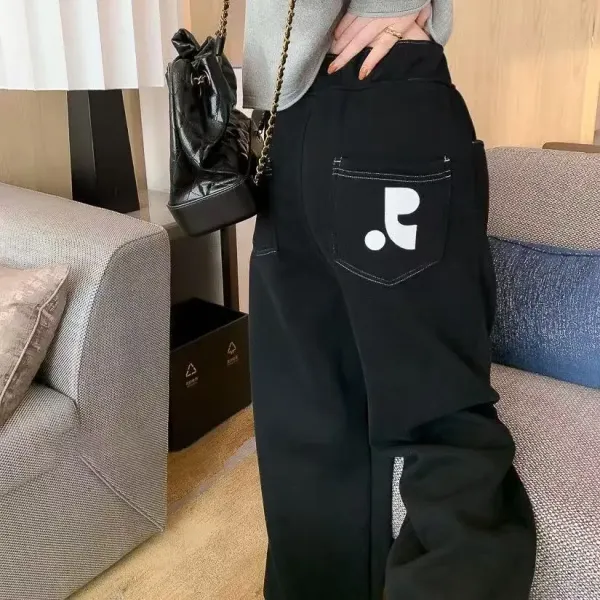 Digital Pionker Logo-Embroidered Black Sweatpants - 3