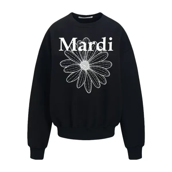 Maison Margiela Mardi Daisy Print White Hoodie - 20