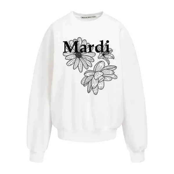 Mardi Floral Graphic Black Hoodie - 6