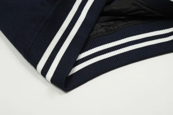 Polo Ralph Lauren Varsity Jacket Navy White Outerwear - 12