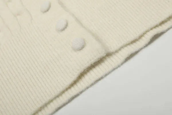 Vivienne Westwood Orb Cable Knit Cardigan Pale Yellow - 14