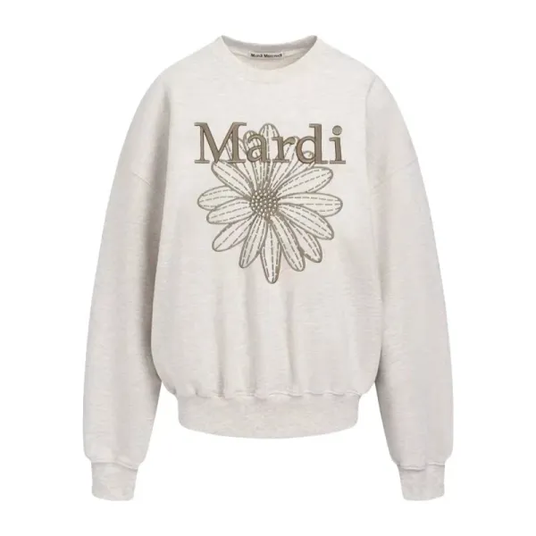 Mardi Daisy Pink Embroidered Graphic Hoodie - 16