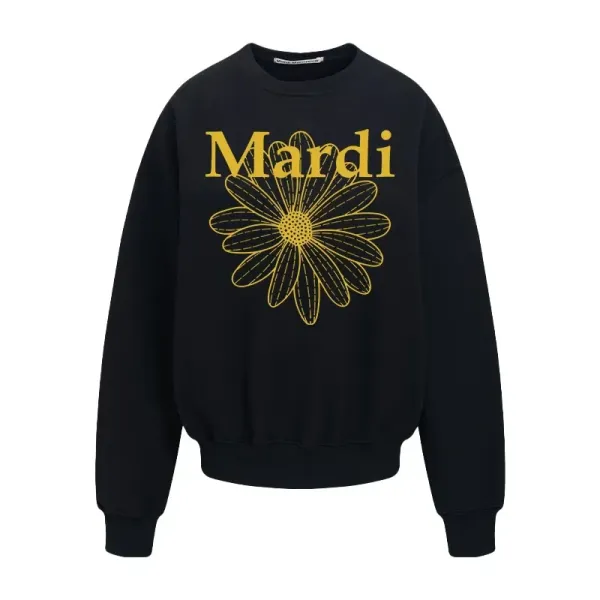 Maison Margiela Mardi Daisy Print White Hoodie - 8