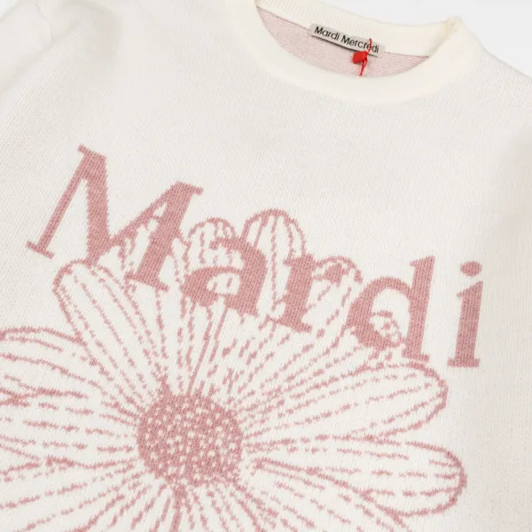 Maison Margiela Daisy Embroidered Sweater Black - 21