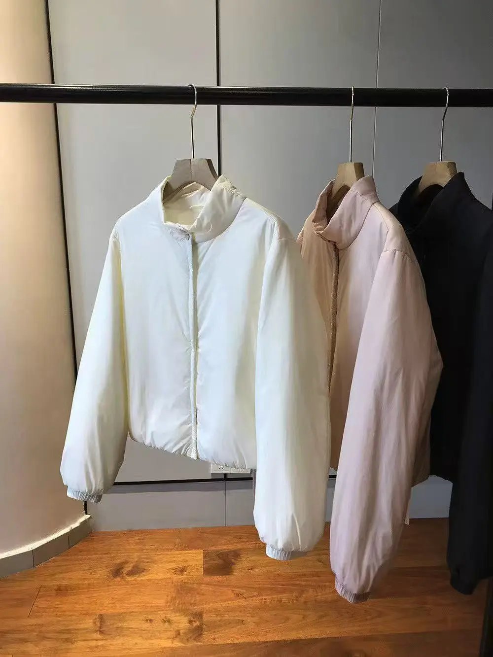 Design Lightweight Puffer Jacket in Off-White Outerwear - 3