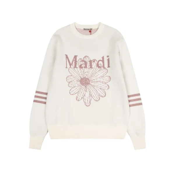 Maison Margiela Daisy Embroidered Sweater Black - 8