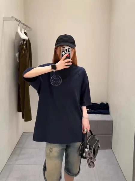 Gallery Dept. Distressed Logo T-Shirt Navy - 11