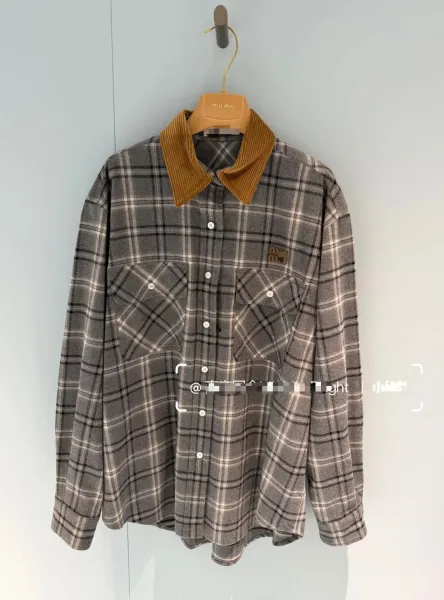 Burberry格纹高腰松紧腰短裙 Gray Plaid Pleated Skirt - 6