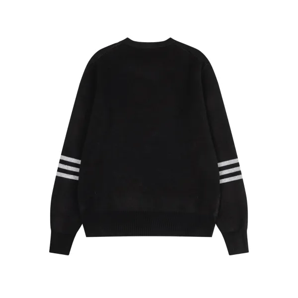 Maison Margiela Daisy Embroidered Sweater Black - 17