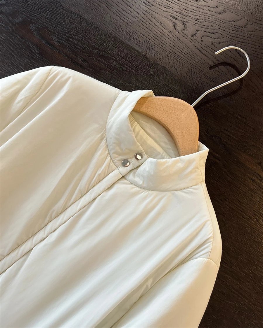 Design Lightweight Puffer Jacket in Off-White Outerwear - 5
