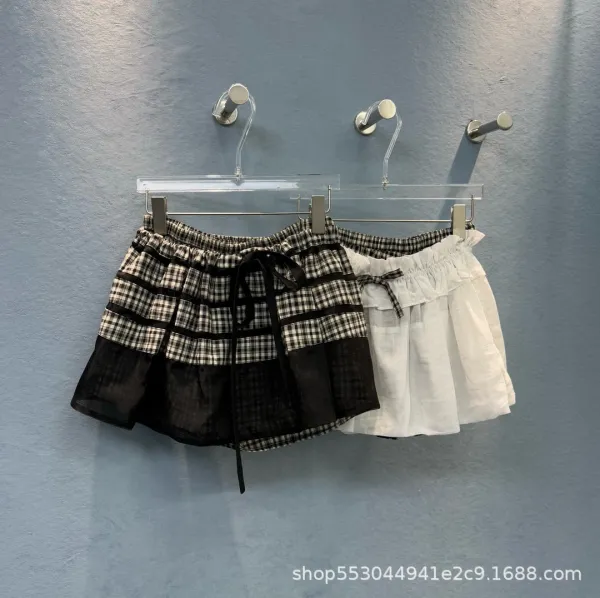 White Ruffled Bow Strapless Crop Top and Tiered Pleated Skirt Set - 3