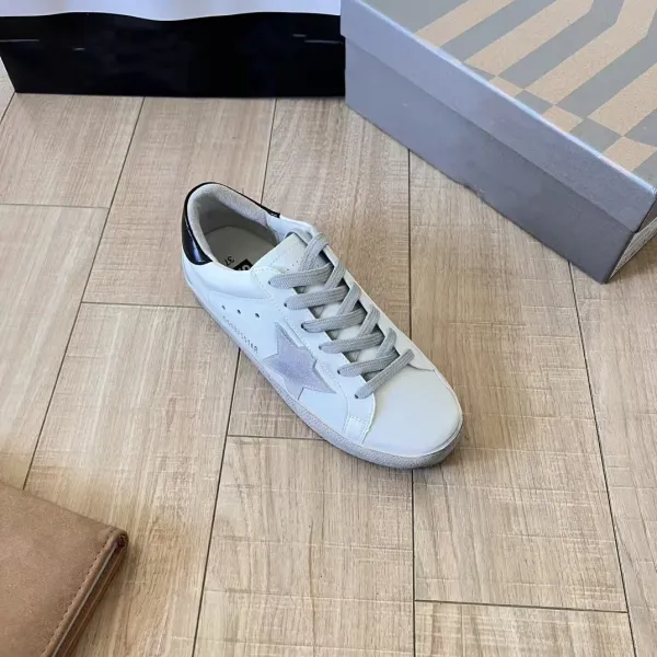 Golden Goose Superstar White Glitter Star Sneakers - 13