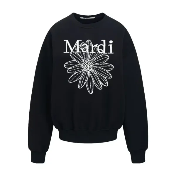 Mardi Daisy Pink Embroidered Graphic Hoodie - 22