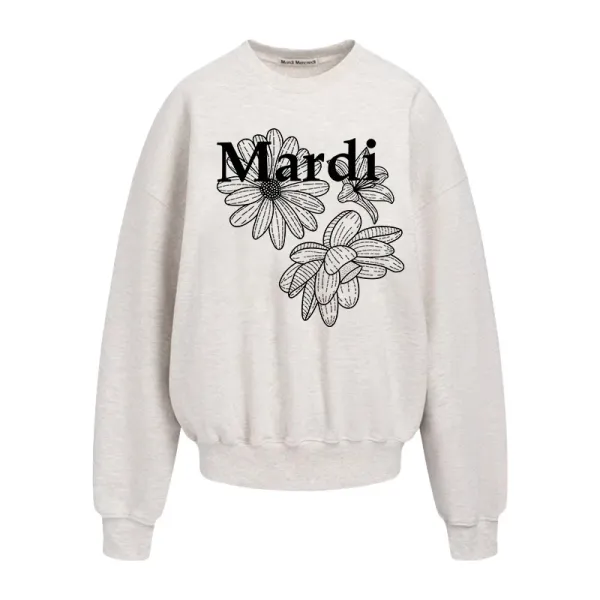 Mardi Floral Graphic Black Hoodie - 8