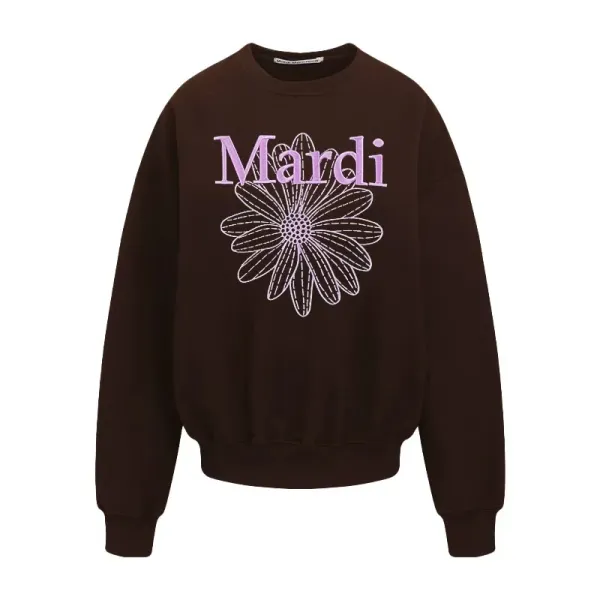 Mardi Daisy Pink Embroidered Graphic Hoodie - 9