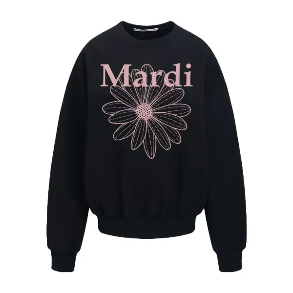 Maison Margiela Mardi Daisy Print White Hoodie - 9