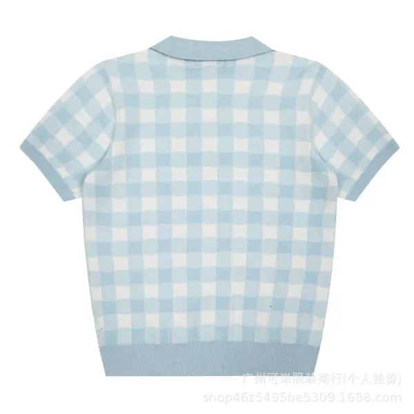 Polo Ralph Lauren Gingham Knit Polo Yellow - 12
