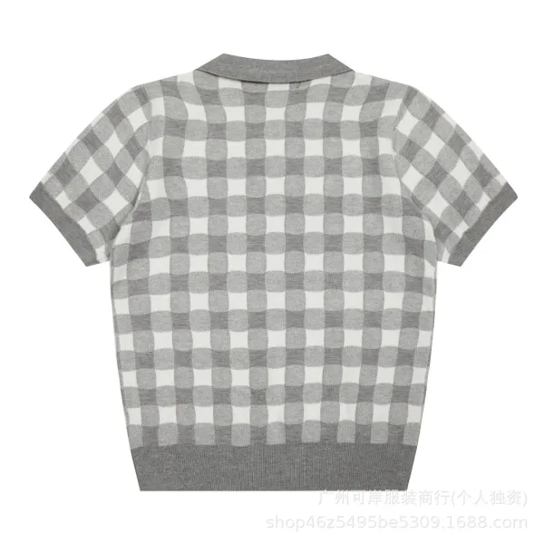 Polo Ralph Lauren Gingham Knit Polo Yellow - 8