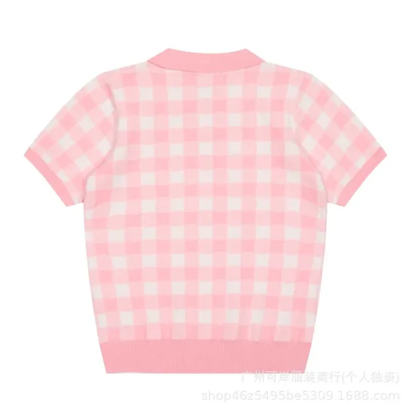 Polo Ralph Lauren Gingham Knit Polo Yellow - 16