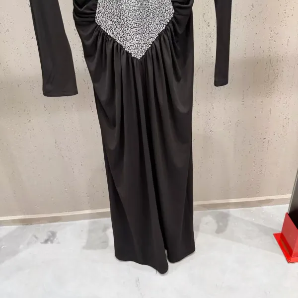 Saint Tears Heart Corset Back Long Dress Black and White - 14