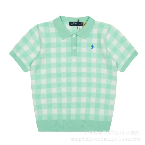 Polo Ralph Lauren Gingham Knit Polo Yellow - 24