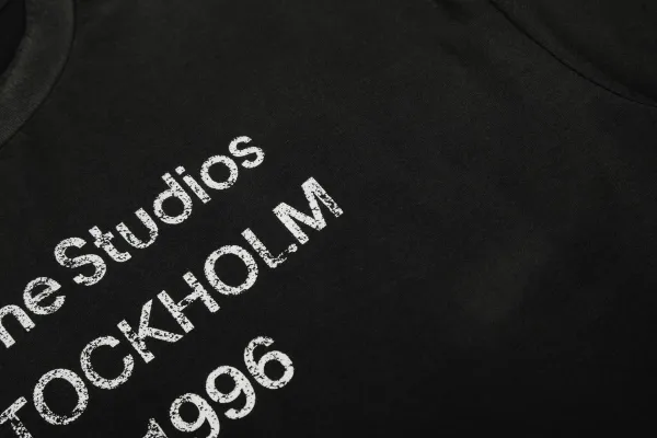 Acne Studios Stockholm 1996 Distressed Print T-Shirt - 14