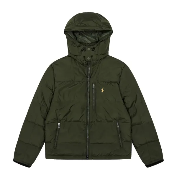 Polo Ralph Lauren Puffer Hooded Jacket Army Green Down-Jacket - 27