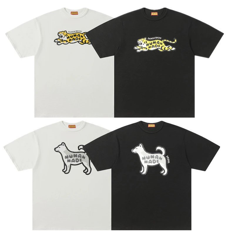 HUMAN MADE T-Shirts Animal Graphic Short-Sleeve T-Shirt image 2