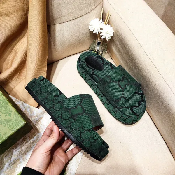 Gucci GG Marmont Slide Sandals Multicolor Slippers - 7